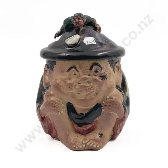 Sumidagawa Figural Jar & Cover