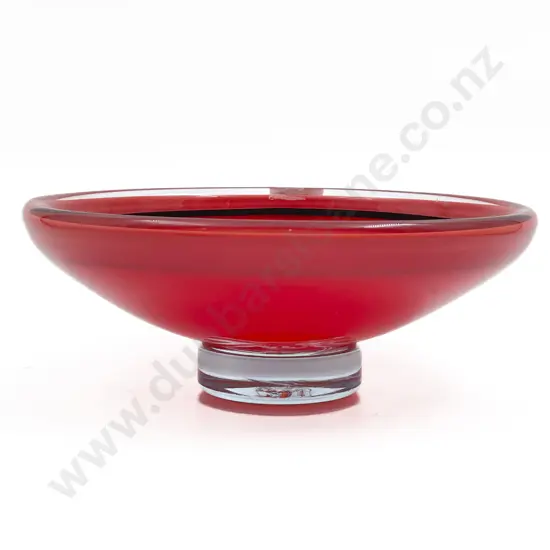 Hoglund Art Glass Shallow Bowl