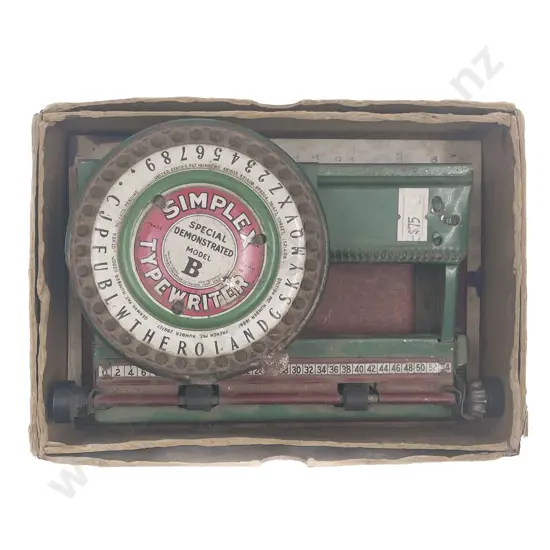 Vintage Simplex Typewriter in Original Box