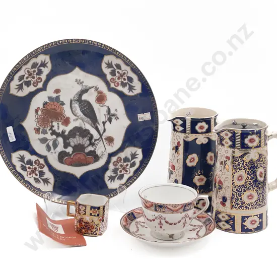 Small Quantity of Assorted Fancy China with Pair of Jugs