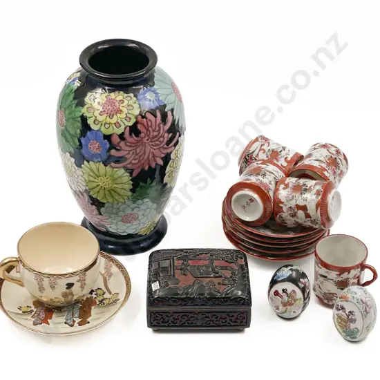 Box of Assorted Asian China etc