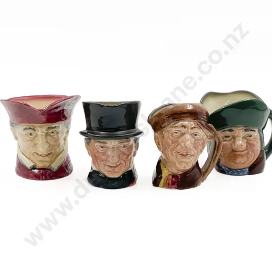 Four Assorted Small RD Character Jugs