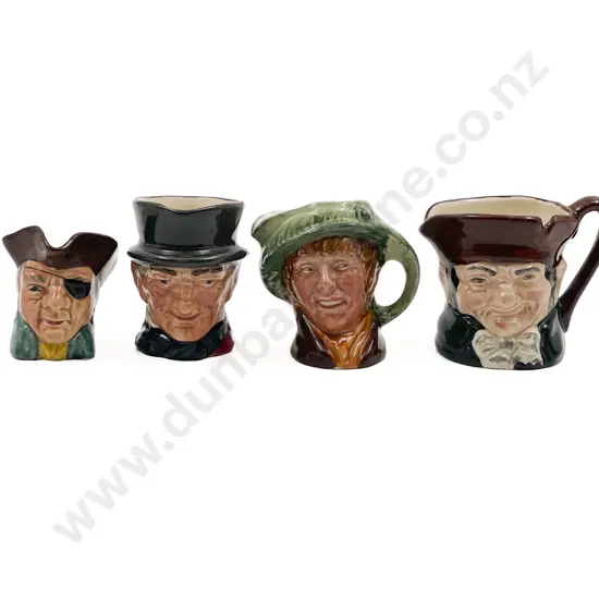 Four Assorted Small Character Jugs
