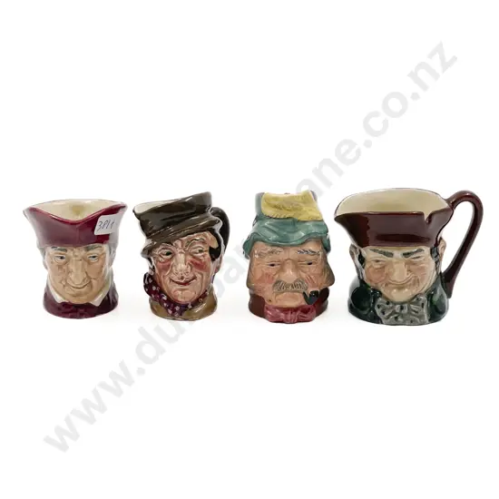 Four Assorted Small Character Jugs