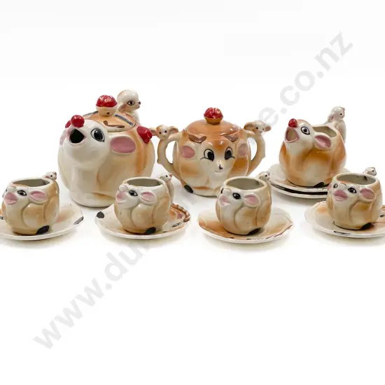Decorative Deer Form Children's Tea Set