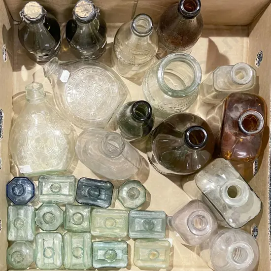Box of Assorted Vintage Bottles