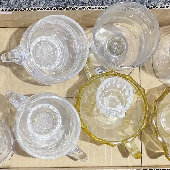 Small Box of Assorted Glassware