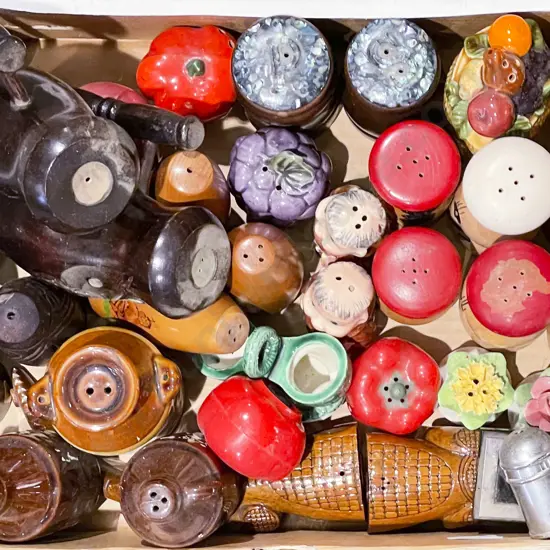 Box of Assorted Novelty Salt & Peppers