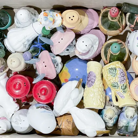 Box of Assorted Novelty Salt & Peppers