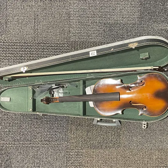 Violin with Bow in Case