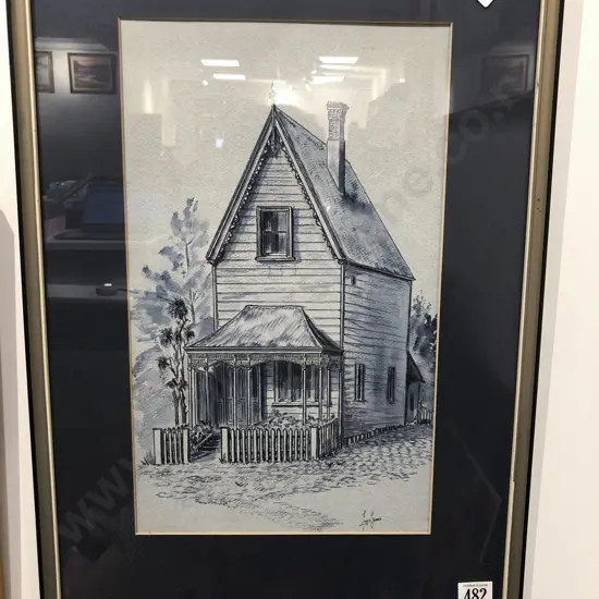 Joyce Garner - Architectural Study - W/C and Ink on Paper