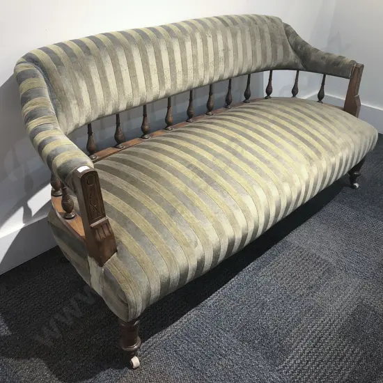 Victorian Spindle Back Parlour Sofa