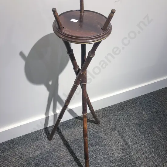 Faux Bamboo Tripod Based Plant Stand