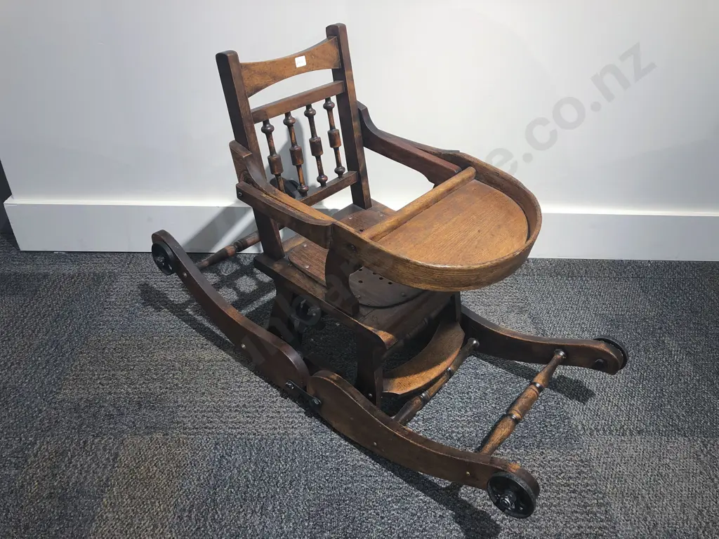 Vintage Childs Highchair/Rocking Chair Image 1++