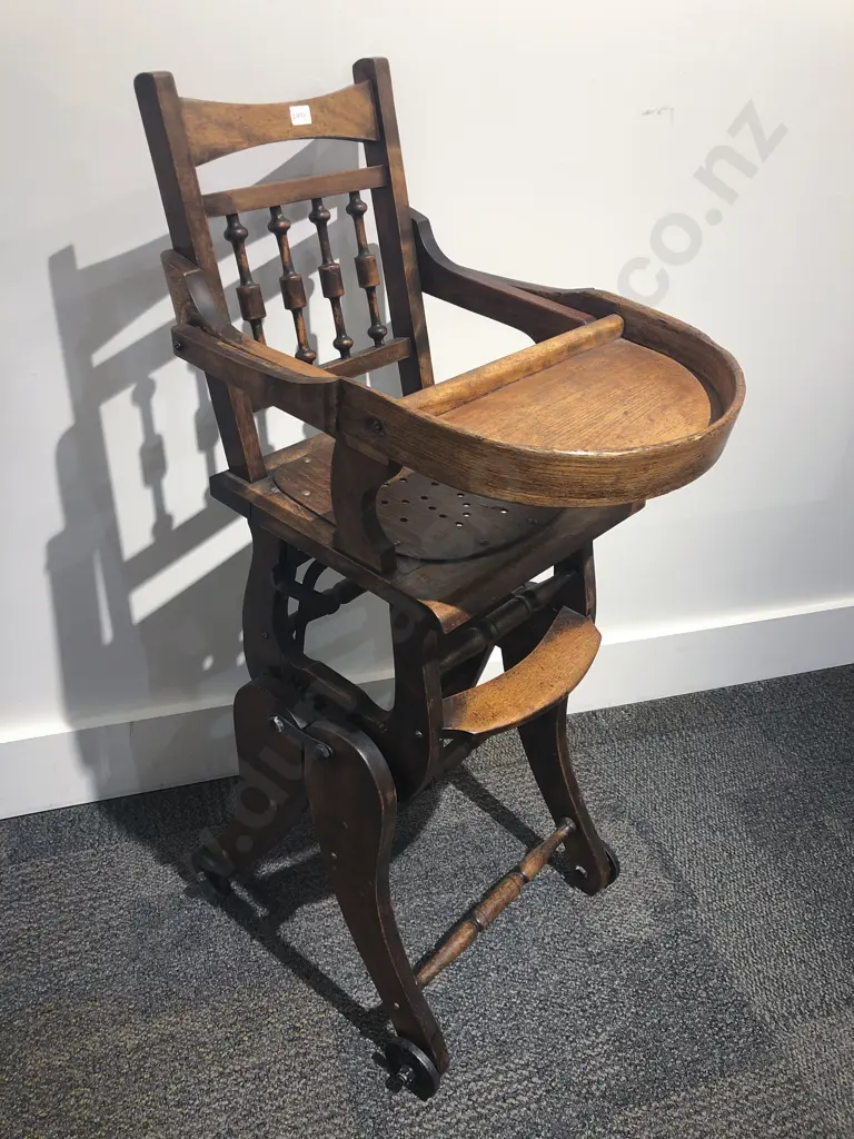 Vintage Childs Highchair/Rocking Chair Image 1++