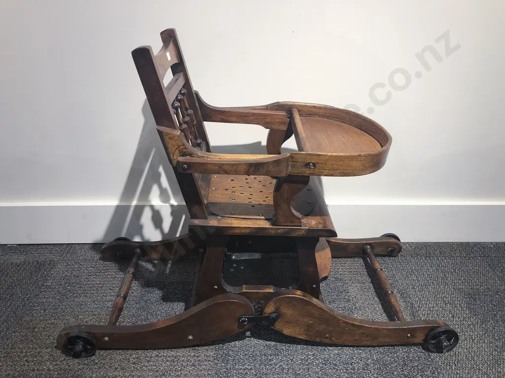 Vintage Childs Highchair/Rocking Chair Image 1++