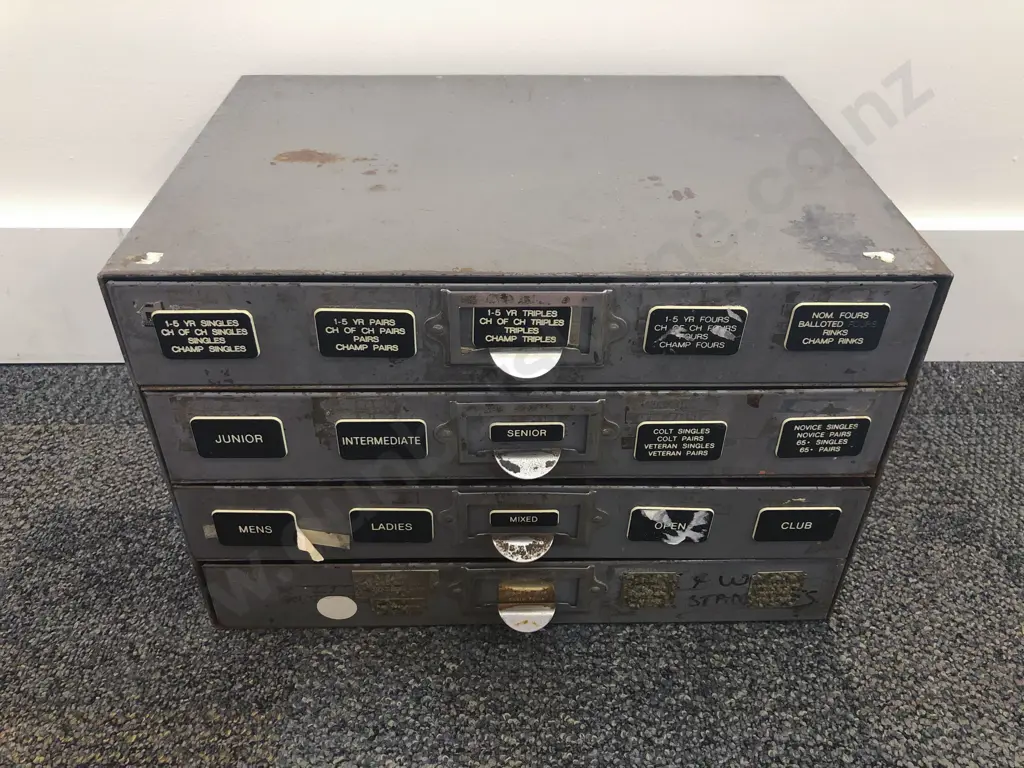 Four Drawer Industrial Tool Cabinet Image 1++