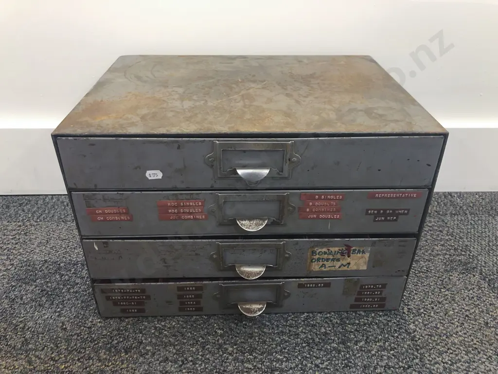 Four Drawer Industrial Tool Cabinet Image 1++