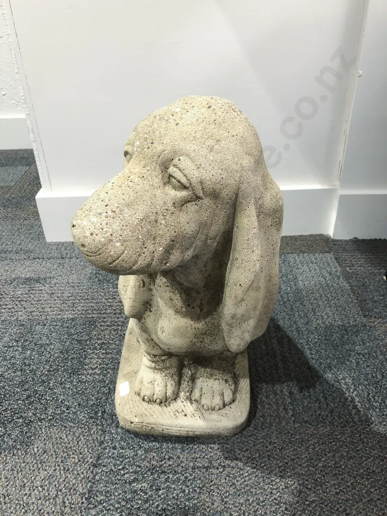 Concrete Garden Ornament of Dog Image 1++