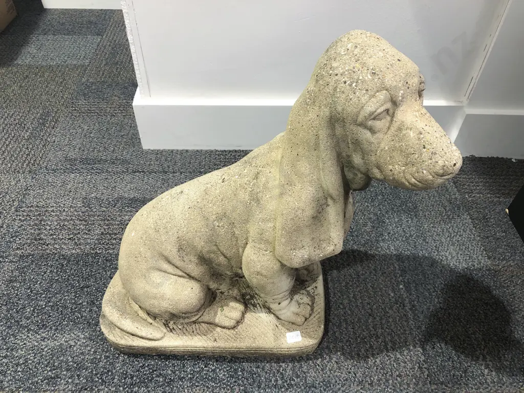 Concrete Garden Ornament of Dog Image 1++
