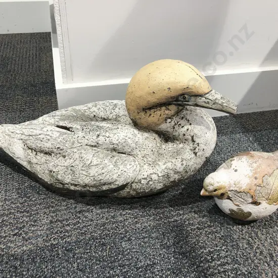 Two Garden Ornaments of Birds