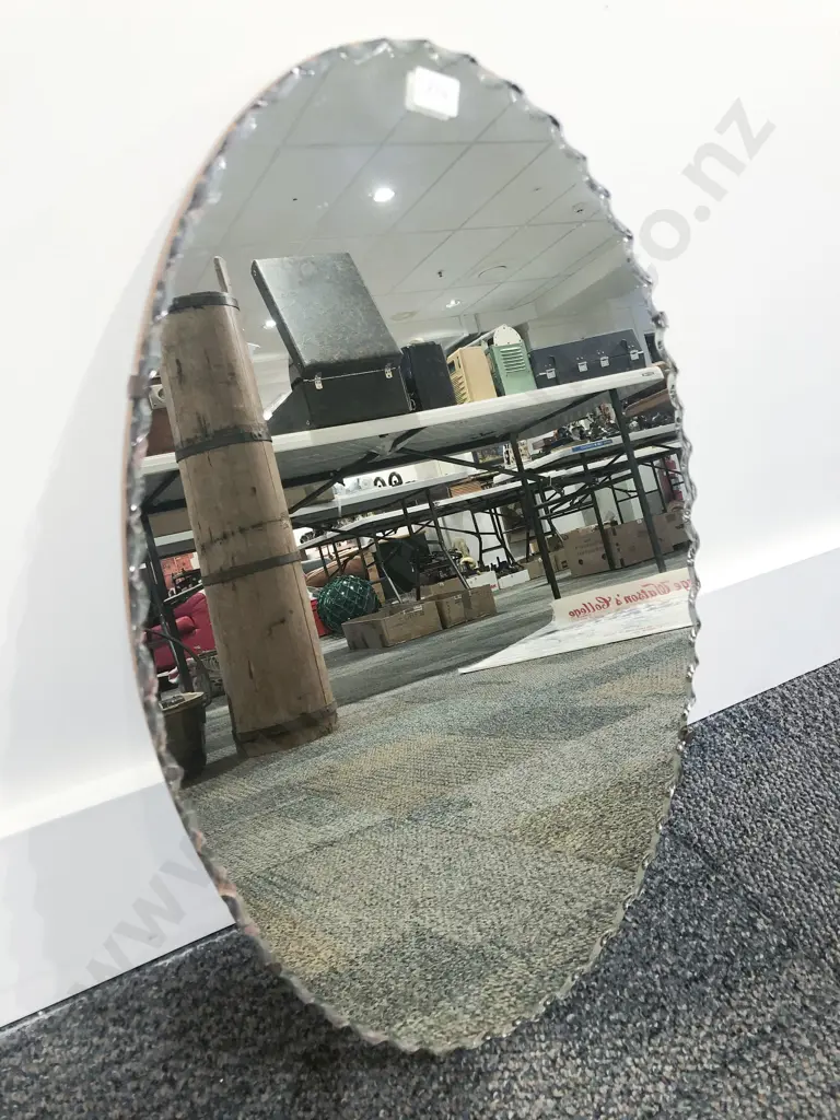 Large Oval Bevel Edged Wall Mirror with Other Smaller Image 1++