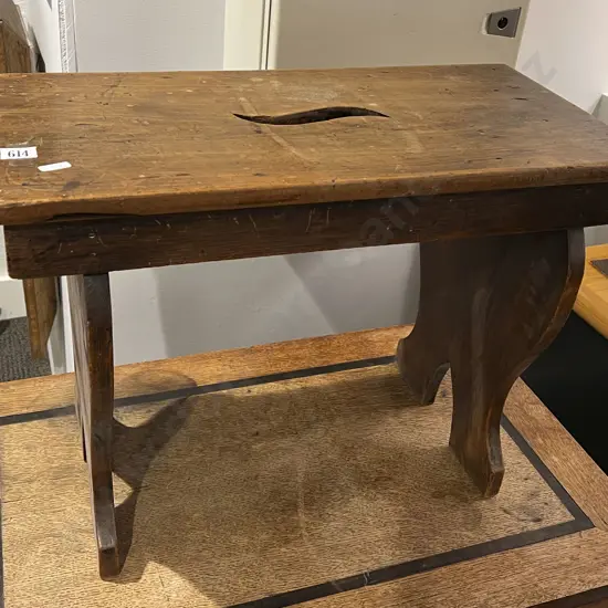 Late Victorian Wooden Stool