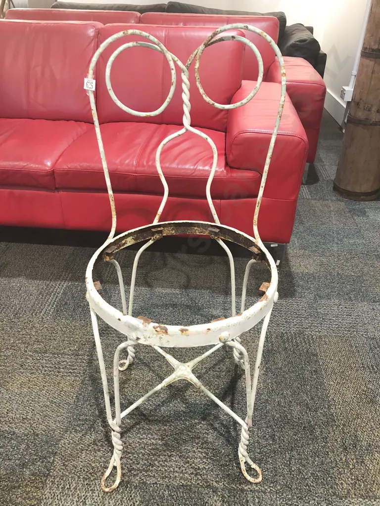 French Wrought Metal Outdoor Chair together with American Bentwood Chair (AF) Image 1++