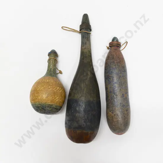 Three Geoff Fairburn Gourds