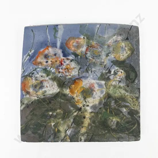 Royce McGlasham Square Floral Decorated Dish