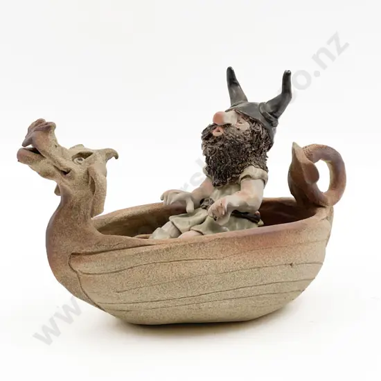 Pottery Viking in Dragon Boat