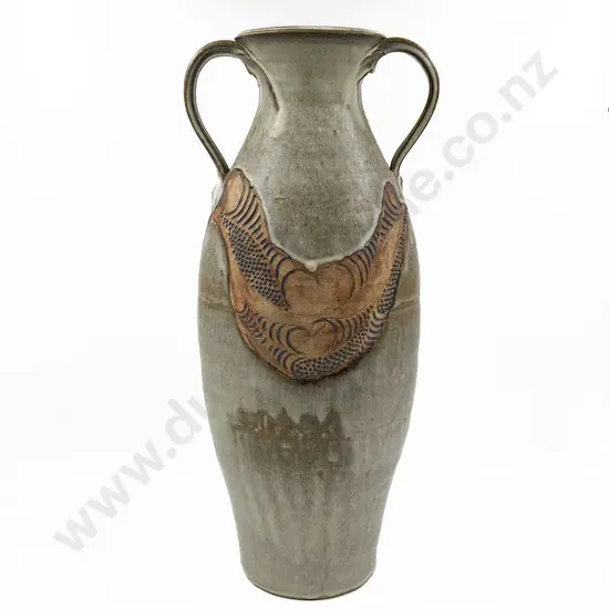 Double Handled Floor Vase