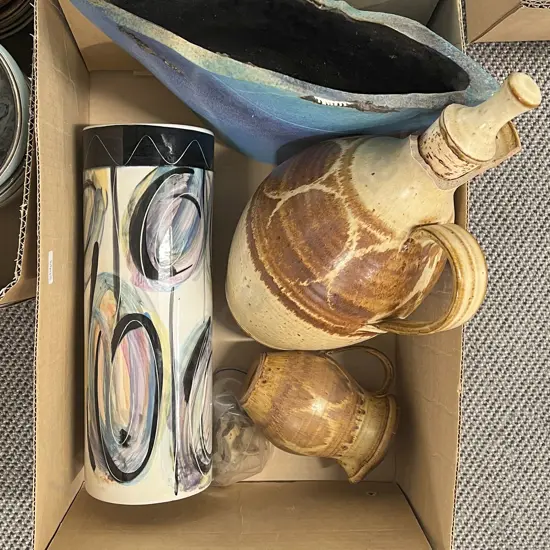 Box of Assorted Pottery (AF)