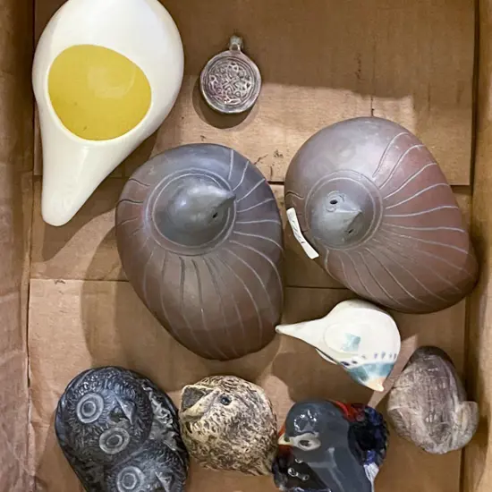 Box of Assorted Bird Ornaments