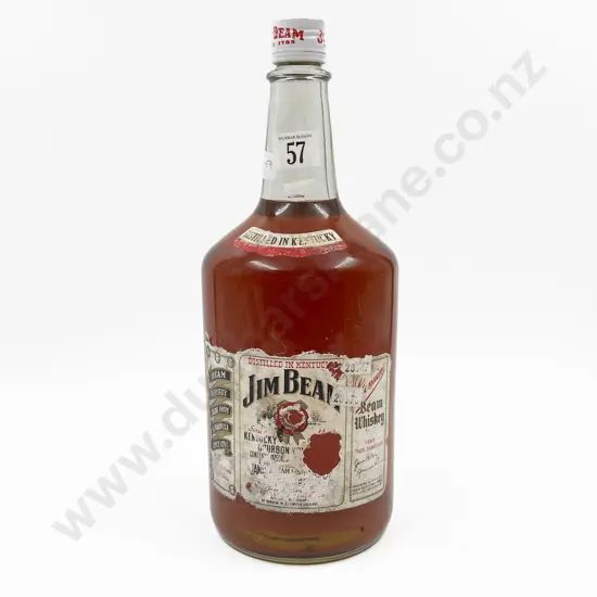 Vintage Two Litre Bottle of Jim Beam