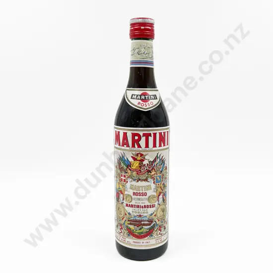 Bottle of Martini Rosso Vermouth