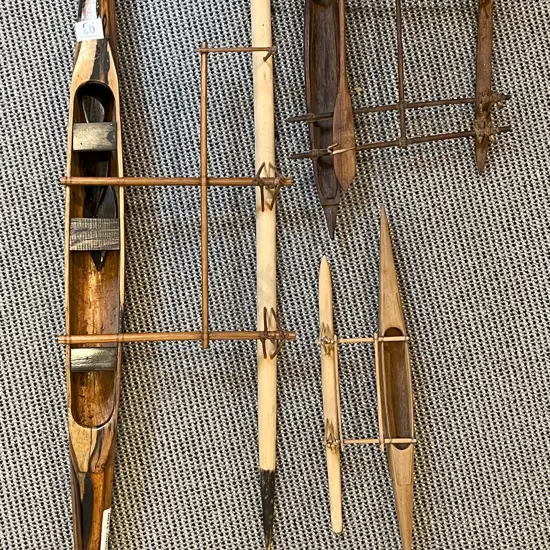 Three Polynesian Canoes