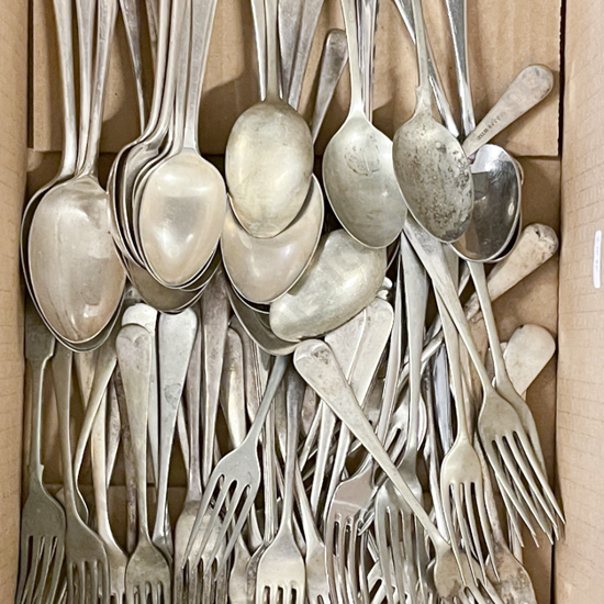 Box of Assorted S/P Cutlery