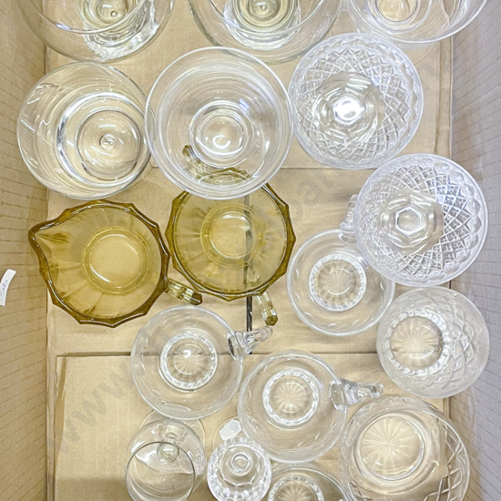 Box of Assorted Crystal and Glassware