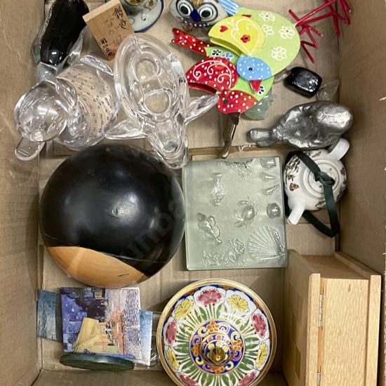 Box of Assorted Ornaments etc
