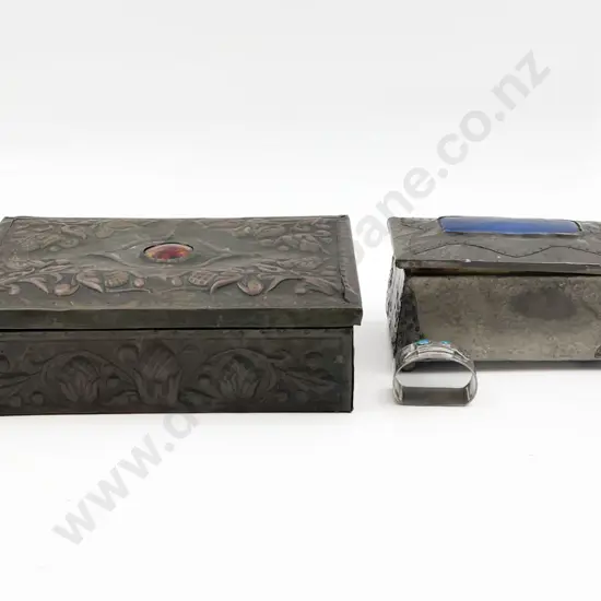 Two Vintage Jewellery Boxes with Tudric