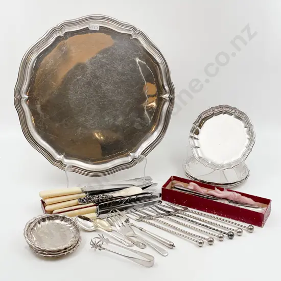 Quantity of Assorted S/P Cutlery with Assorted Trays and Dishes