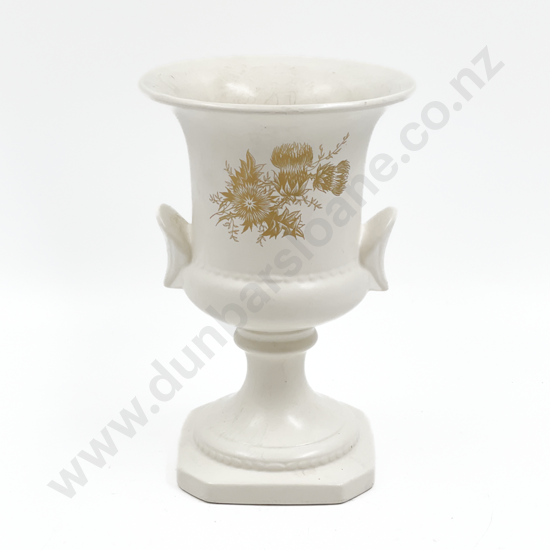 Crown Lynn Vase with Gilt Floral Decoration