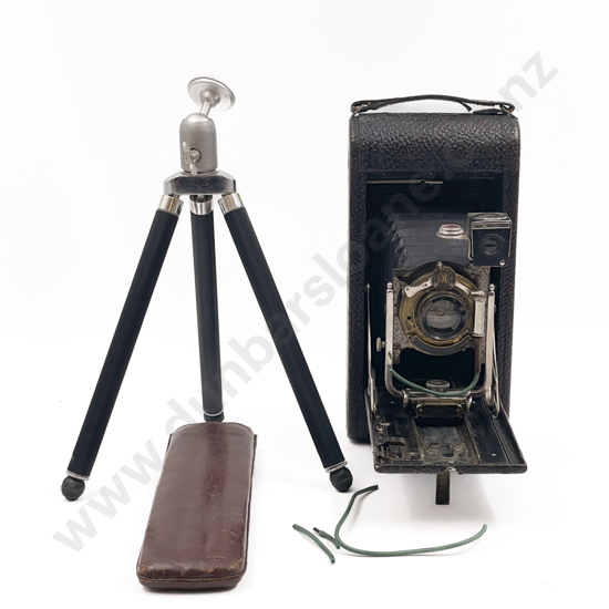 Vintage Camera with Associated Tripod