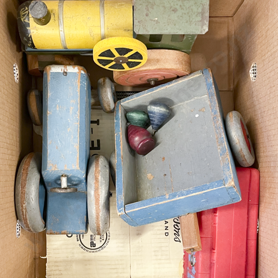 Box of Assorted Vintage Toys