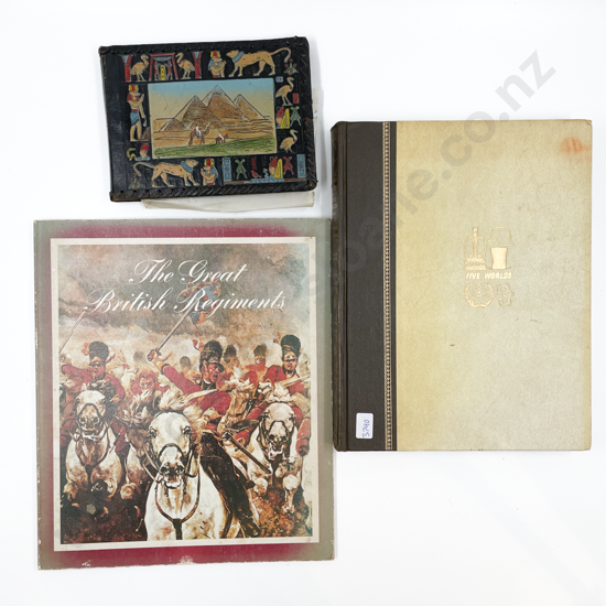 The Great British Regiments Reproduction Medal Display (one missing) with Photo Album and Etc