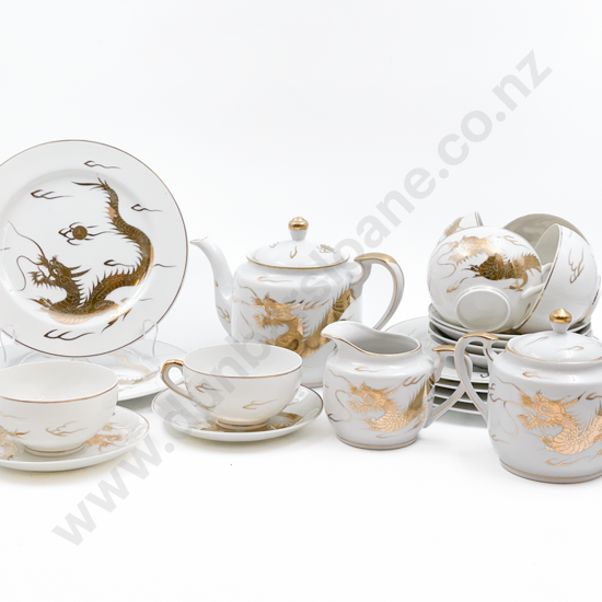 Dragon Decorated China Tea Set
