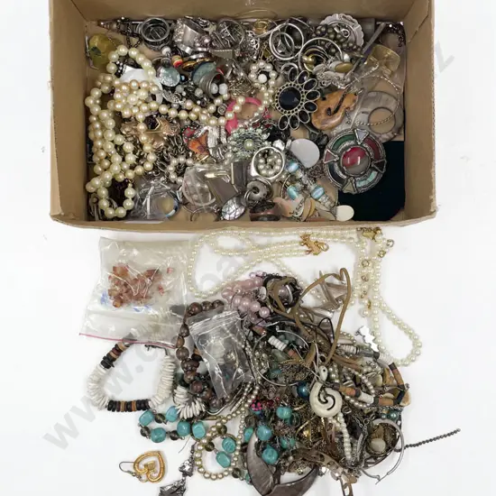 Box of Assorted Costume Jewellery