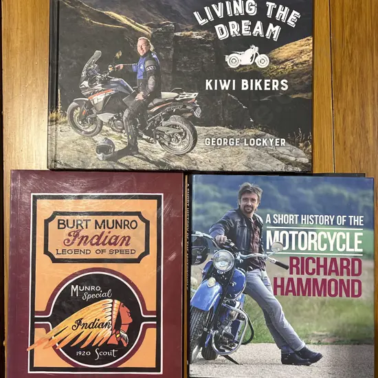 Three Assorted Motorcycle Reference Volumes
