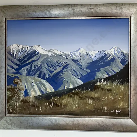 K. Hislop - Mount Fyffe - Oil on Board